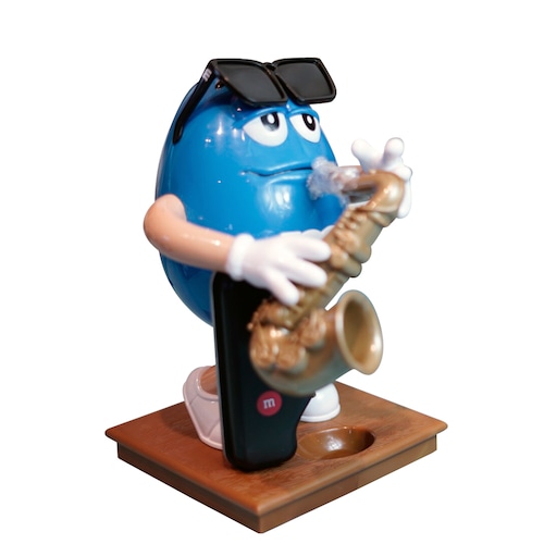 m&m's　Saxophone　ブルー　サックス　SAX　キャンディーディスペンサー　