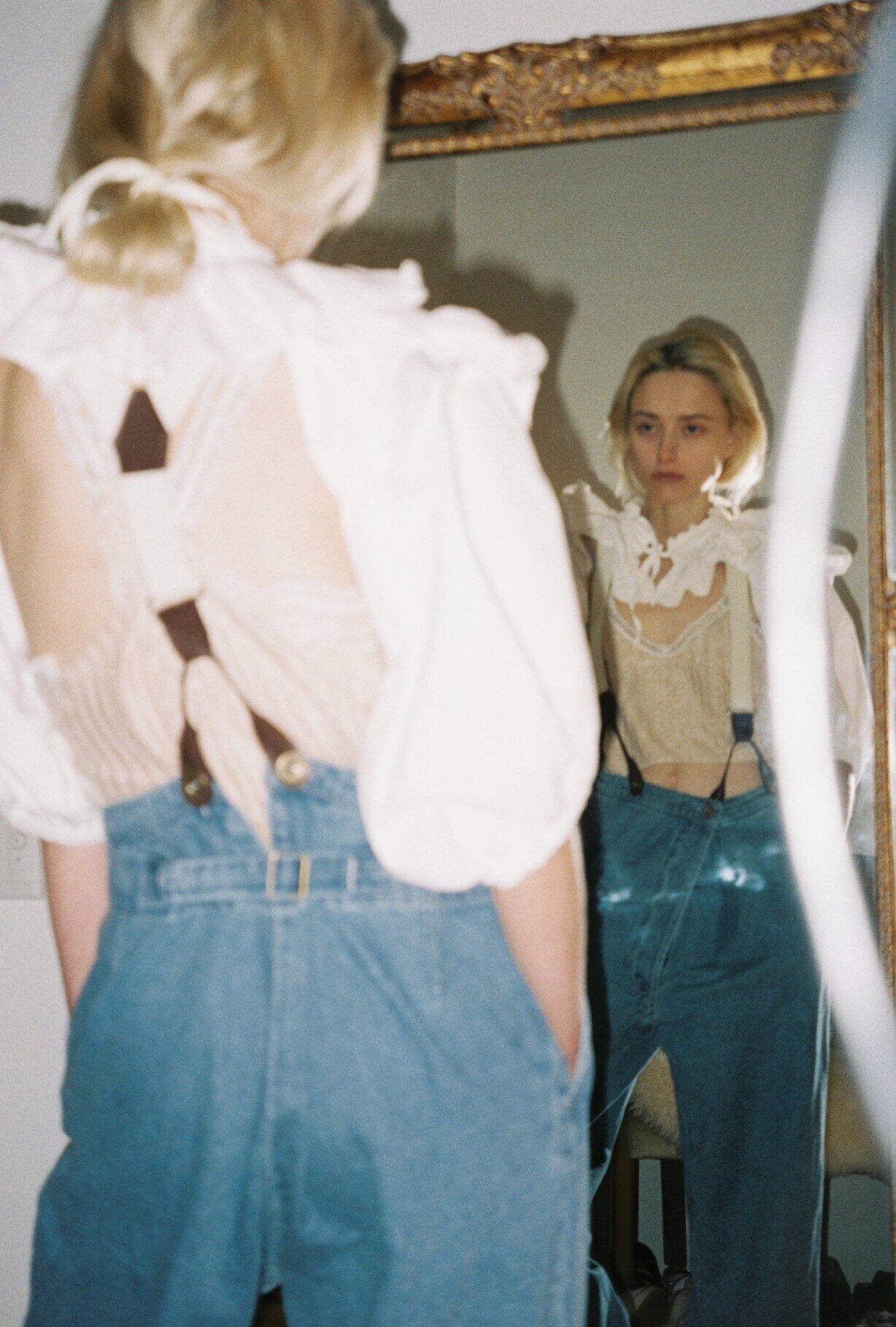 Holder blouse/white | papier.official