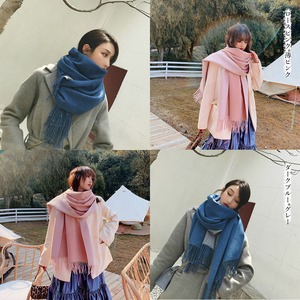 大判 フリンジ マフラー レディース 秋冬 きれいめ 大人 かわいい ストール 厚手 おしゃれ リバーシブル ブランケット カジュアル ビジネス オフィス 大人可愛い 大人女子