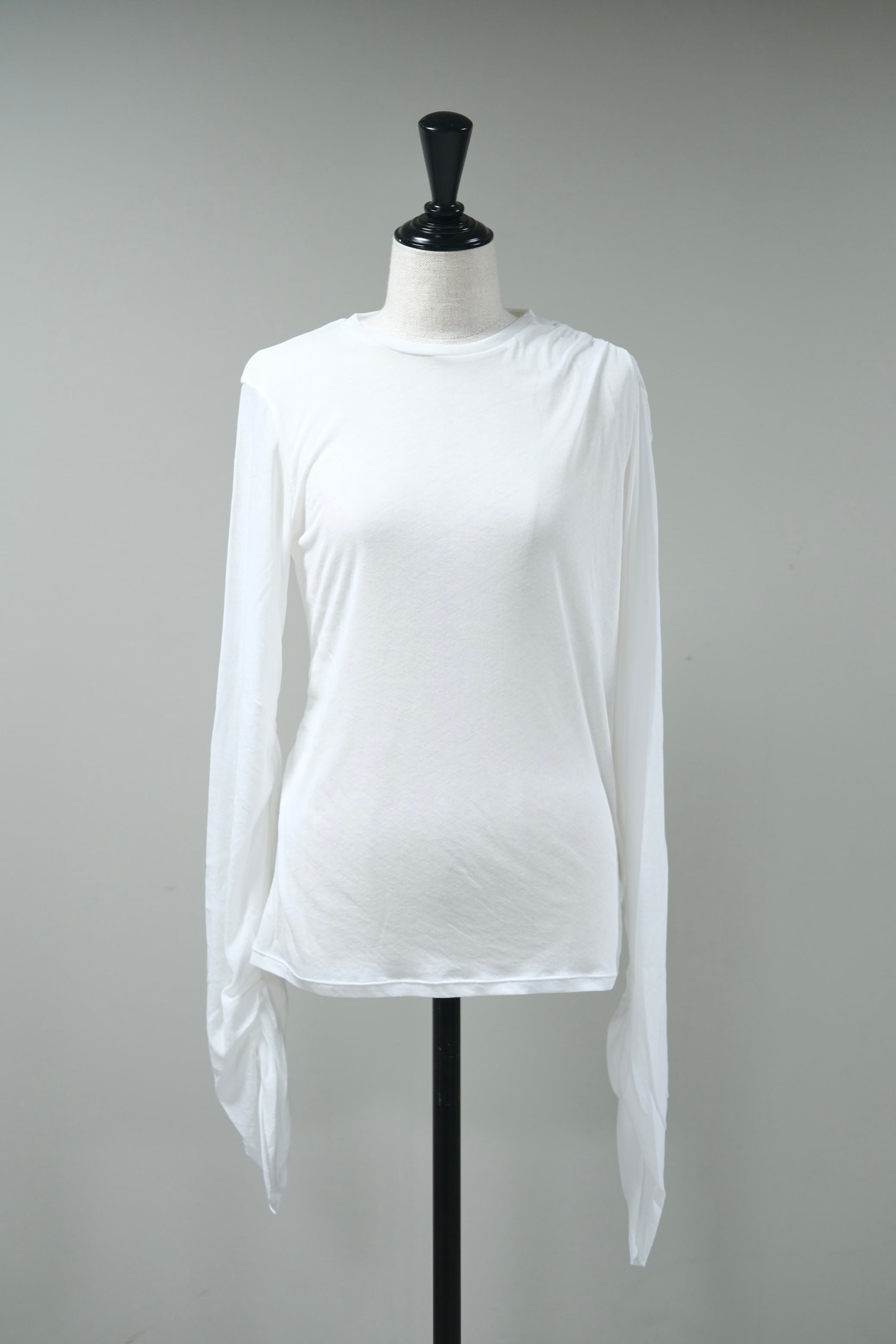 【JUN MIKAMI】 ドレープL/S -white-