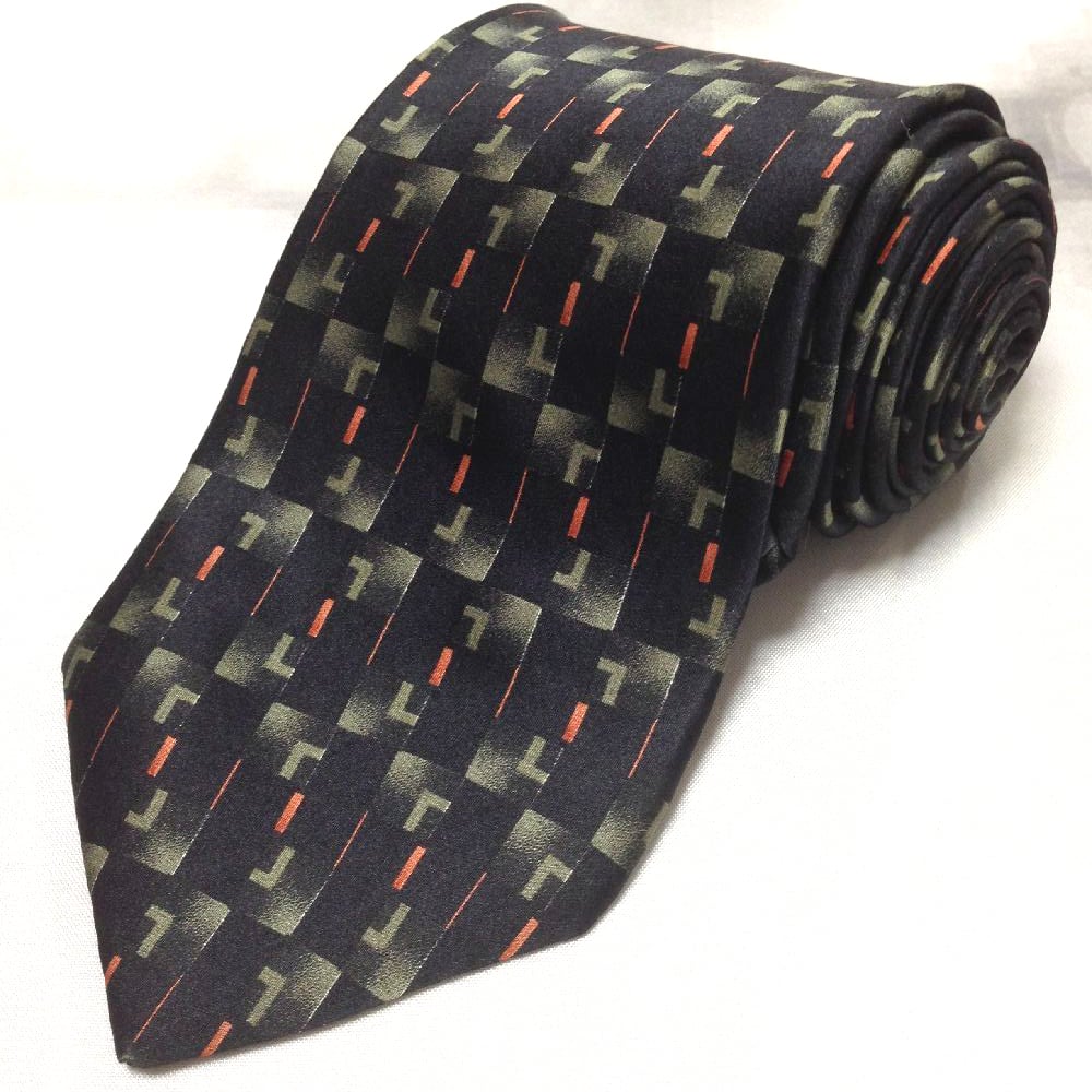 ポール スミス Paul Smith 美品 微光沢 ネクタイ シルク100% パターン