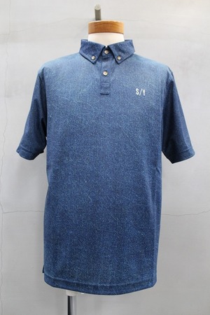 SY-32 by SWEETYEARS　FAKE DENIME POLO SHIRTS　インディゴ