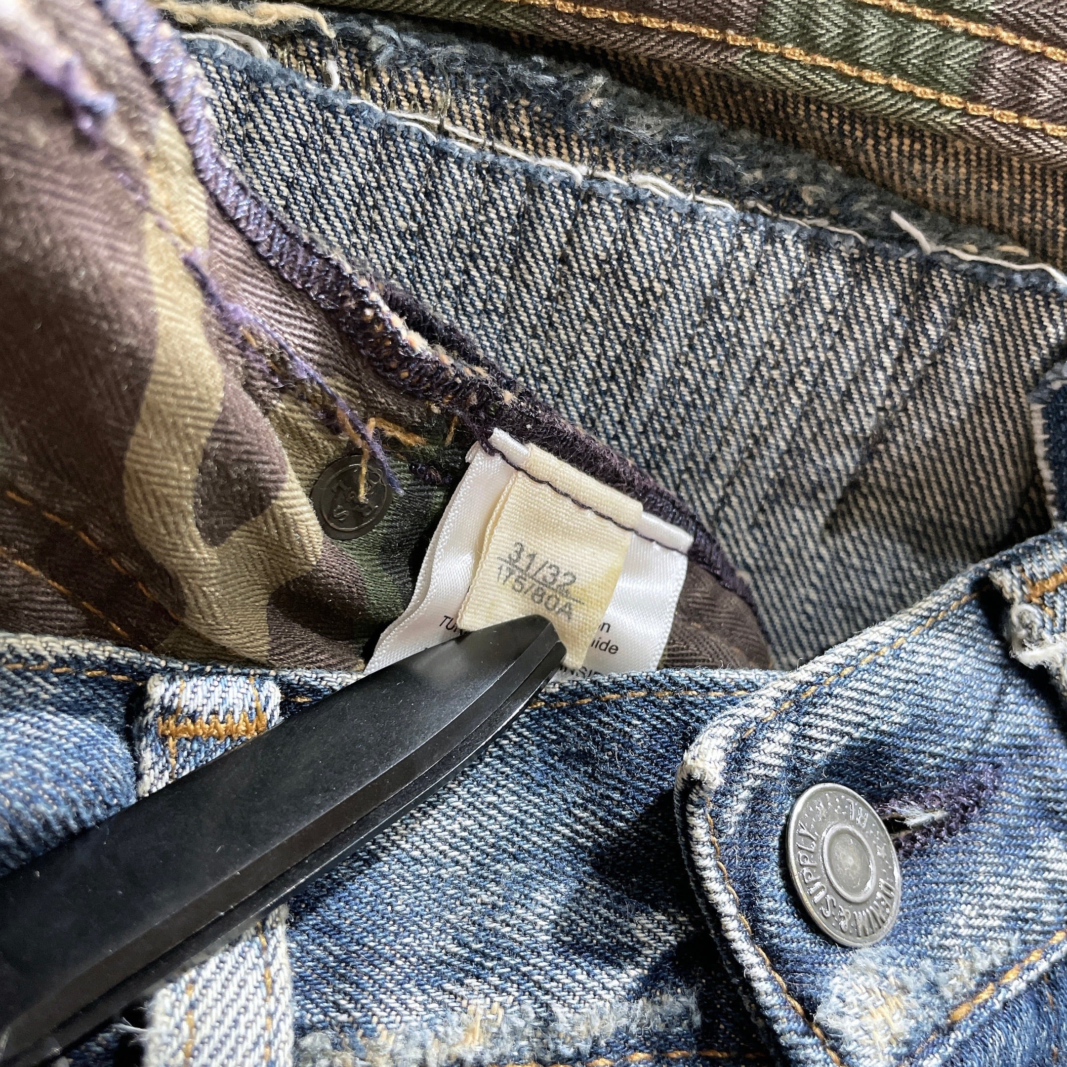 ” Denim & Supply Ralph Lauren ” Special Rag processing Denim pants