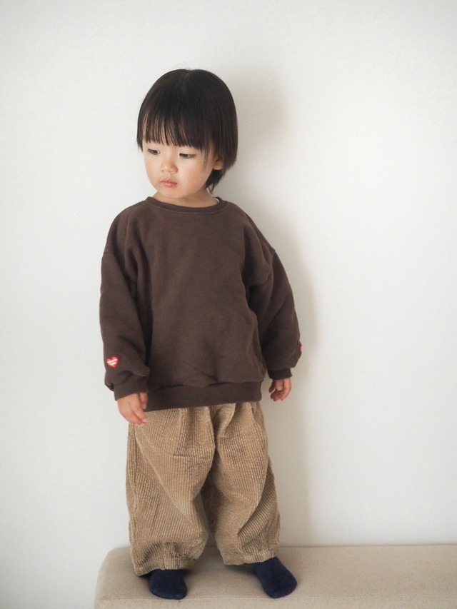 《即納》送料無料 【mini robe】Heart sweatshirt