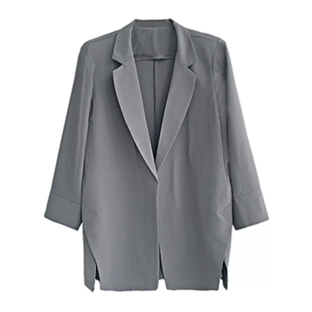 七分袖ロングジャケット A00427