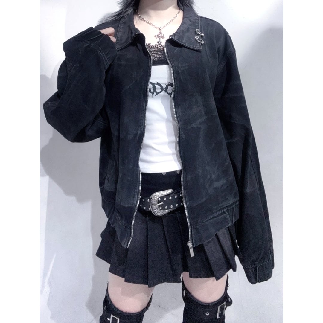 VORDVEN ブラックメタル　blackl ブラックピアス WASHデニムジャケット | VOLCAN&APHRODITE 公式通販