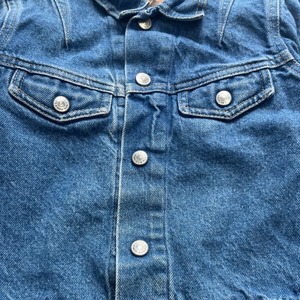 ＜VINTAGE＞Kids PLAIN POCKETS Denim Jacket 7Y (2610JK05)｜キッズ プレーンポケッツ ヴィンテージ デニムジャケット