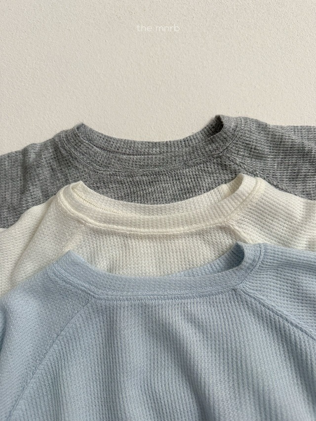 〘予約〙minirobe / waffle long T-shirt