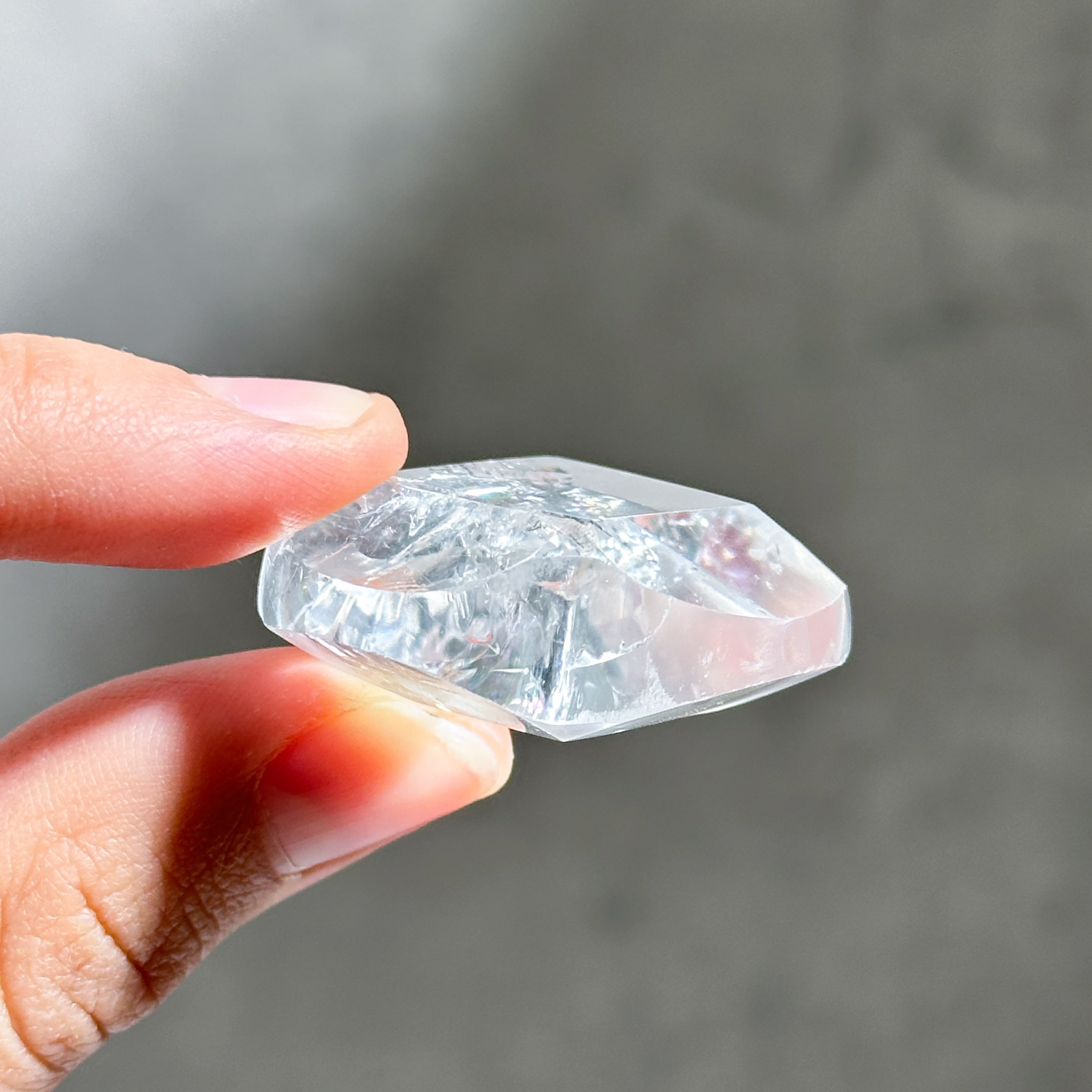 バイーア産レムリアンクォーツファセットハート03◇ Lemurian Quartz