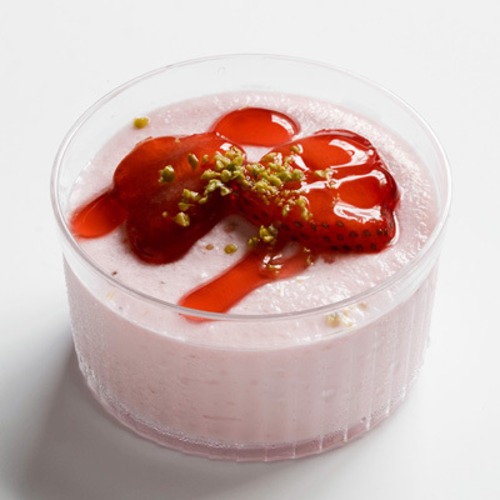 【業務用】 デザートカップアイス ストロベリー 90ml×24個入｜ 苺アイス×苺スライス×ピスタチオ トッピング冷凍スイーツ （北海道・沖縄・離島配送不可）