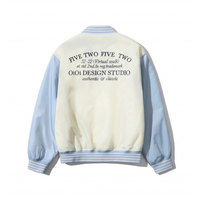 5252 By Oioi Serif Logo Stadium Jacket Cream 正規品 韓国ブランド 韓国ファッション 韓国代行 韓国通販 ジャケット Bonz 韓国ブランド 代行