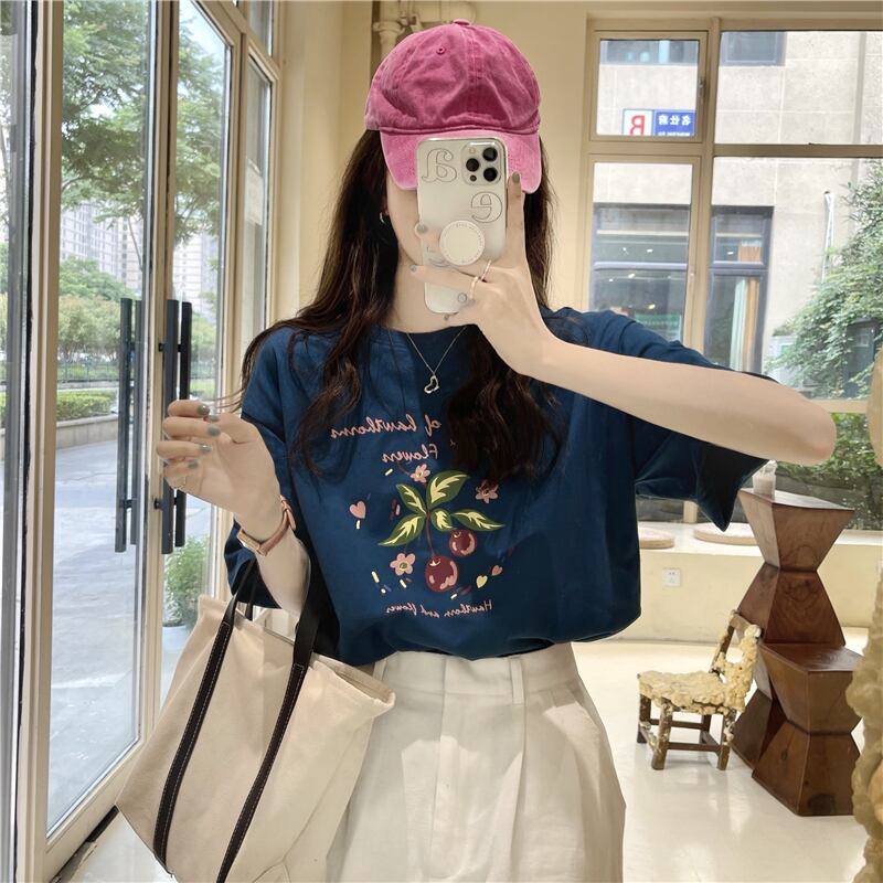 Tシャツ サマースタイルルーズ 夏物 試着室13572676127