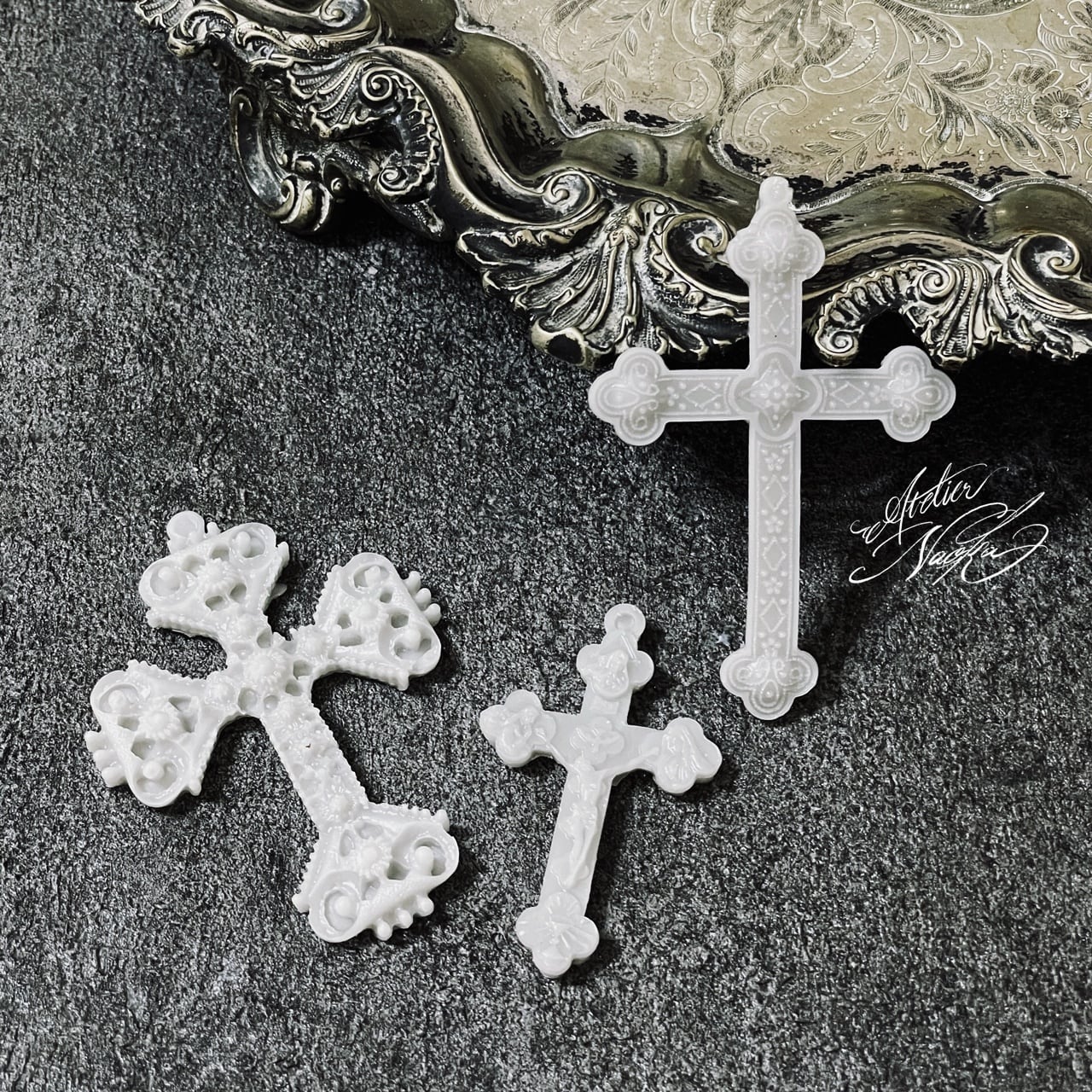 クロス 十字架c シリコンモールド | シリコンモールド・クレイクラフト