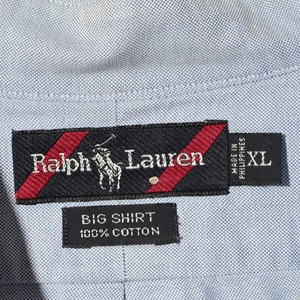 Mint XL 90s The Big Shirt ビッグシャツ Ralph Lauren オックスフォードシャツ 長袖 ボタンダウン