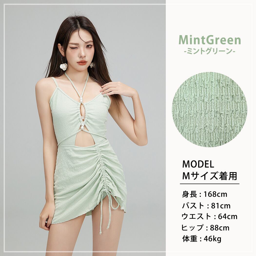 宅配便】パールビーズカットアウトワンピース／hys3040 | DAY CLOSET