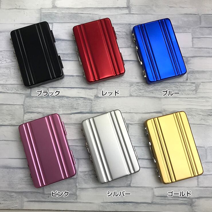 Fidelity 4x5 カットホルダー22枚　ジュラルミンケース付き 文字切れ名入れ ジュラルミンケース型カード入れ（全6色） | Pay ID