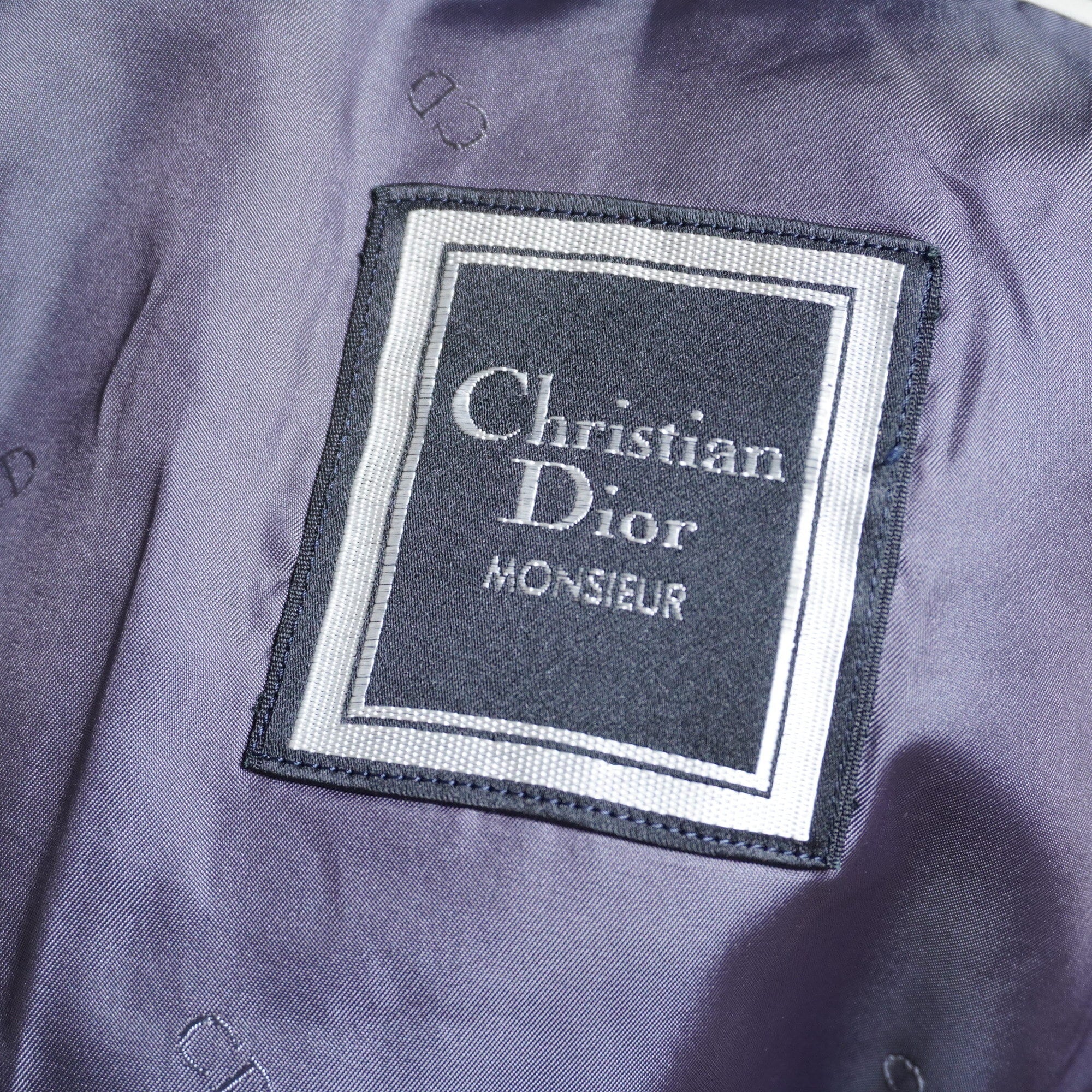 古着屋デテルミナシオン【美品】Christian Dior 光沢感 ライナー付き ステンカラーコート