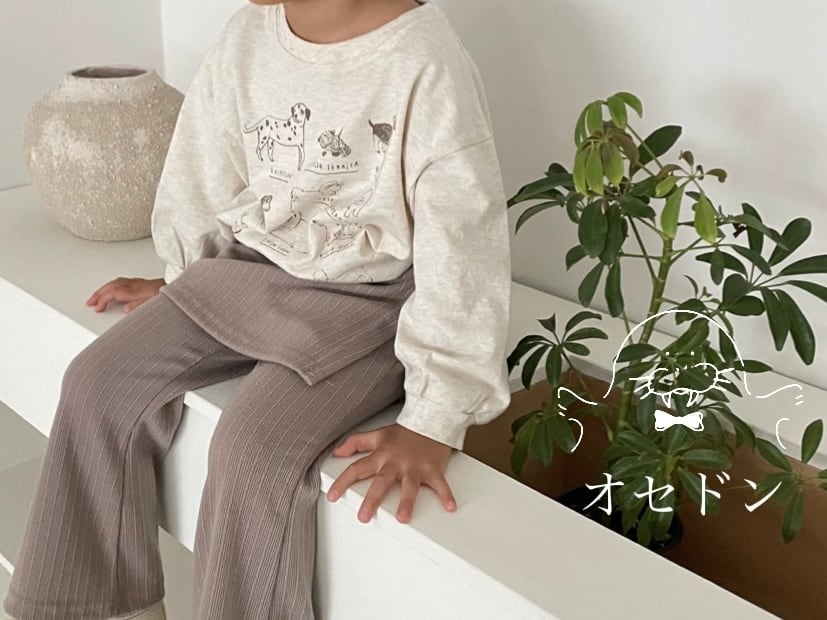 【Lovin'】パピーラブT オートミール 80〜130cm