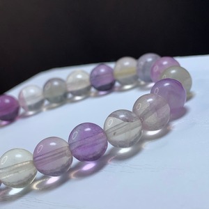 A89.可愛い色合い☆フローライト ブレスレット