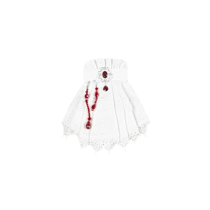 ゴスロリ 3点セット 血糊×姫袖ロングワンピース 撮影会向け｜WithU
