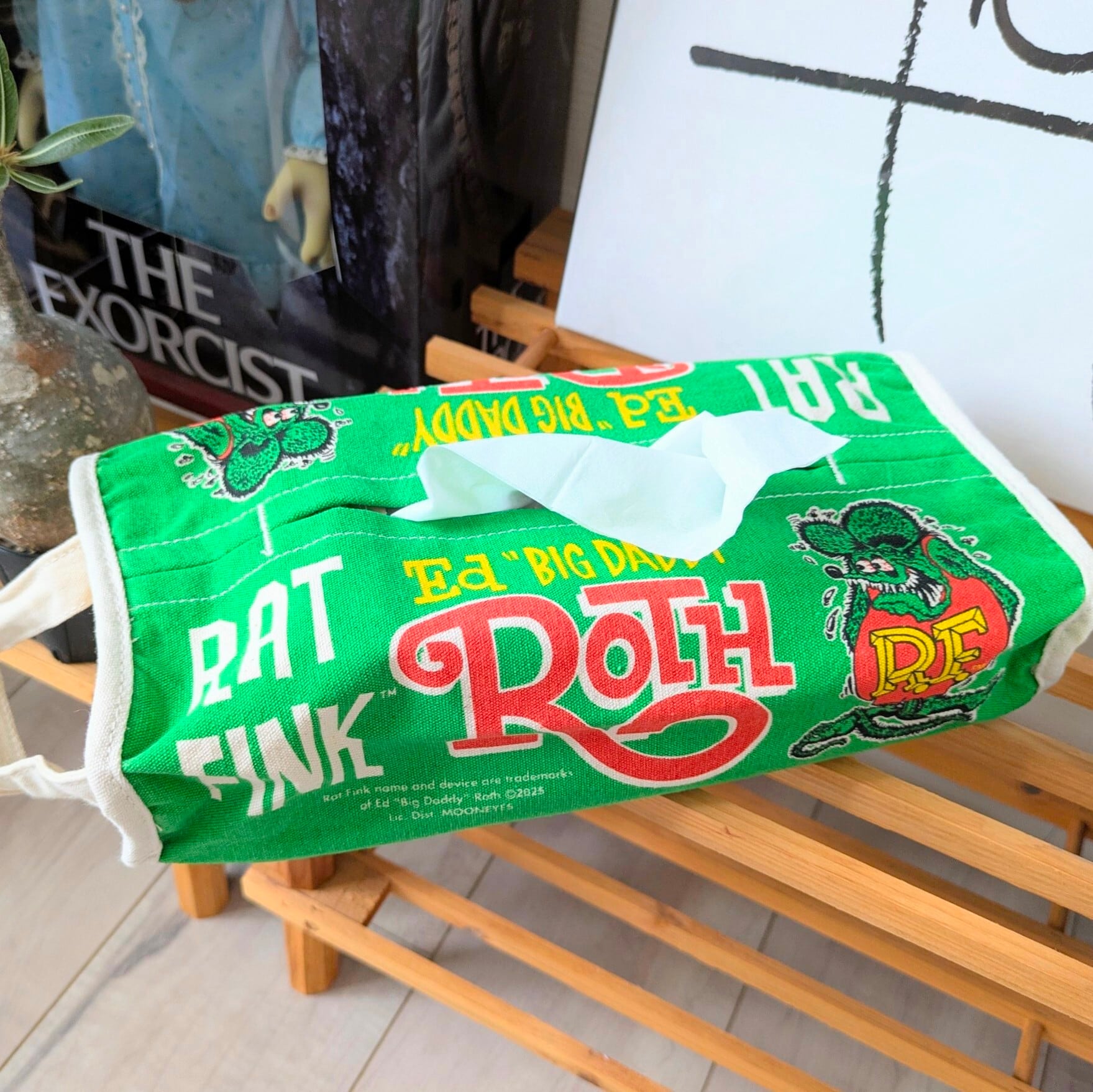 【 RATFINK ( ラットフィンク ) 】 Tissue Cover / ティッシュ カバー 吊り下げ〚アメリカン雑貨 アメトイ〛