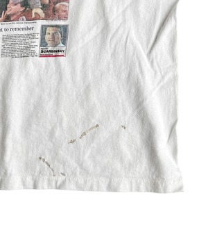 Vintage 90s News paper T-shirt -ALABAMA-