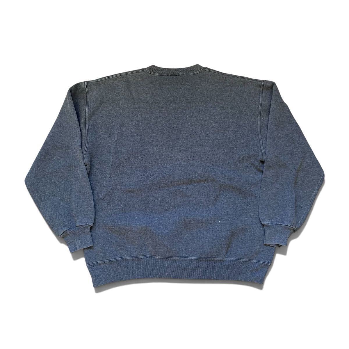 XL】90s USA製 RUSSELL ATHLETIC 無地 前V スウェット チャコール