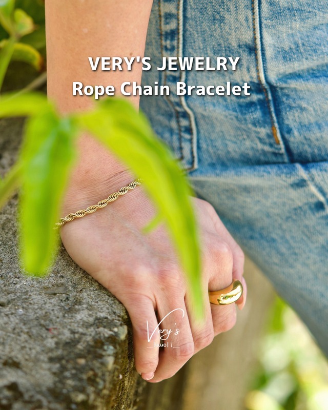 Rope Chain Bracelet 316L【Very's Jewelry】