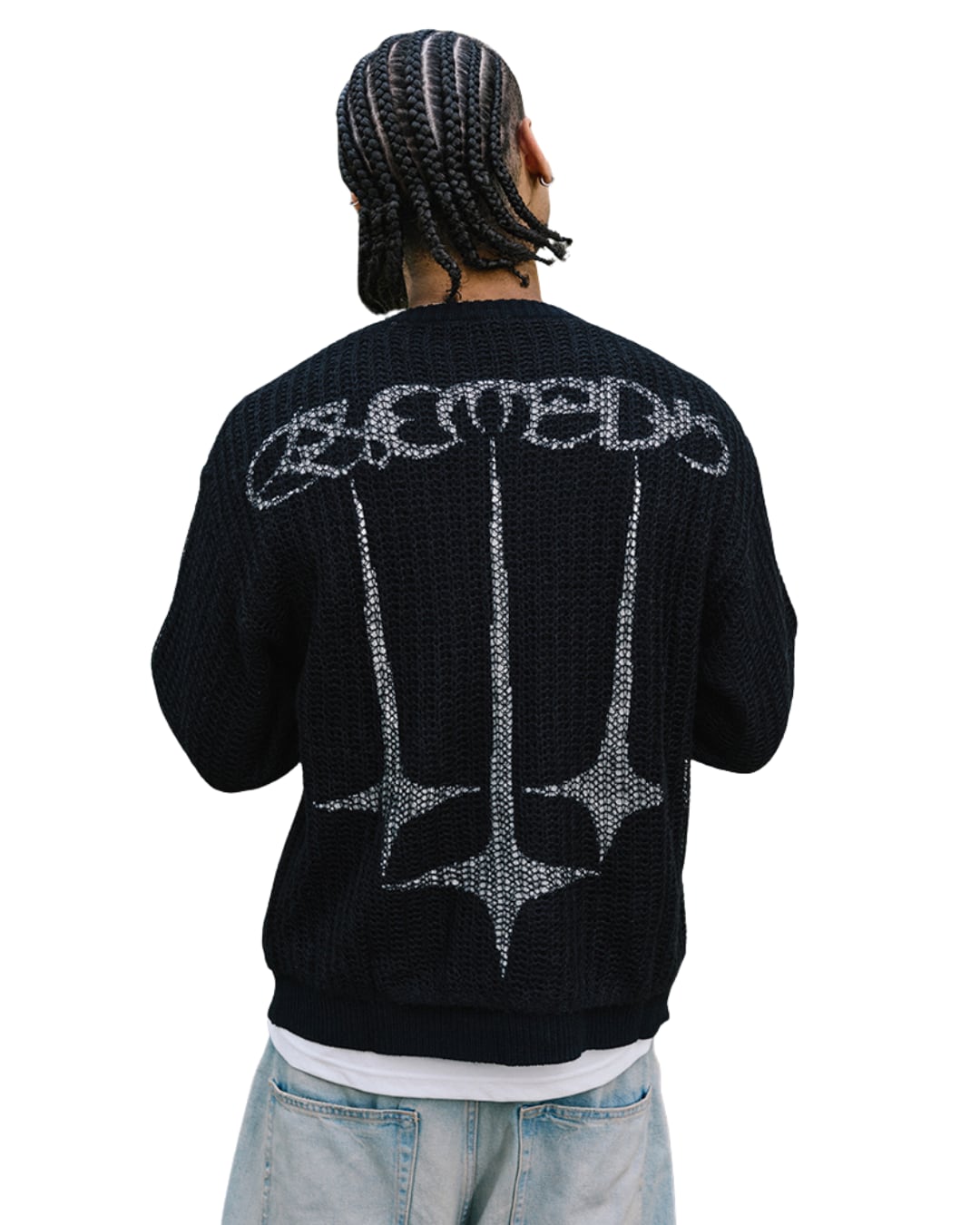 【お急ぎ発送】レイヤードバックデザインニット(N00007)