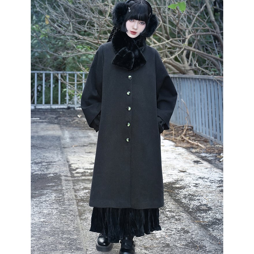 中華ゴシック ケープコート 2WAY ツーピース 刺繍 古怪舎 | ゴスロリ