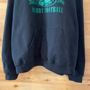 【JERZEES】フットボール football BACK 2 BACK プリント スウェット パーカー フーディー XL ビッグサイズ US古着