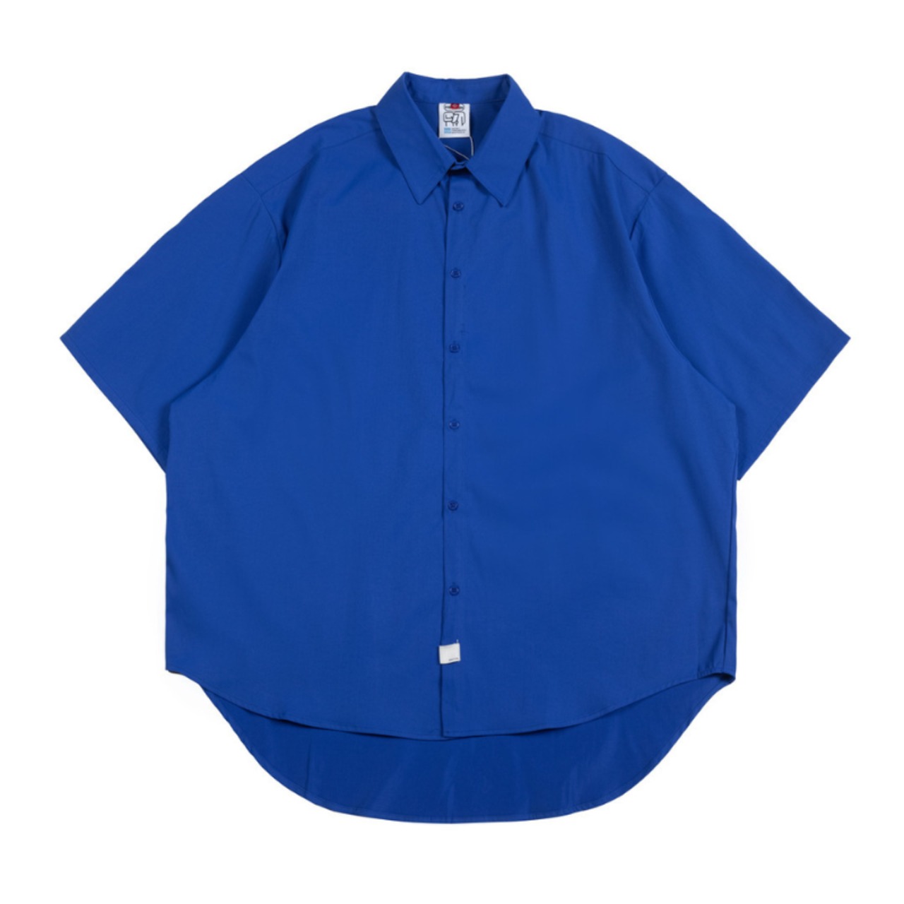 ルーズシルエットスクエアカラー半袖シャツ　0715