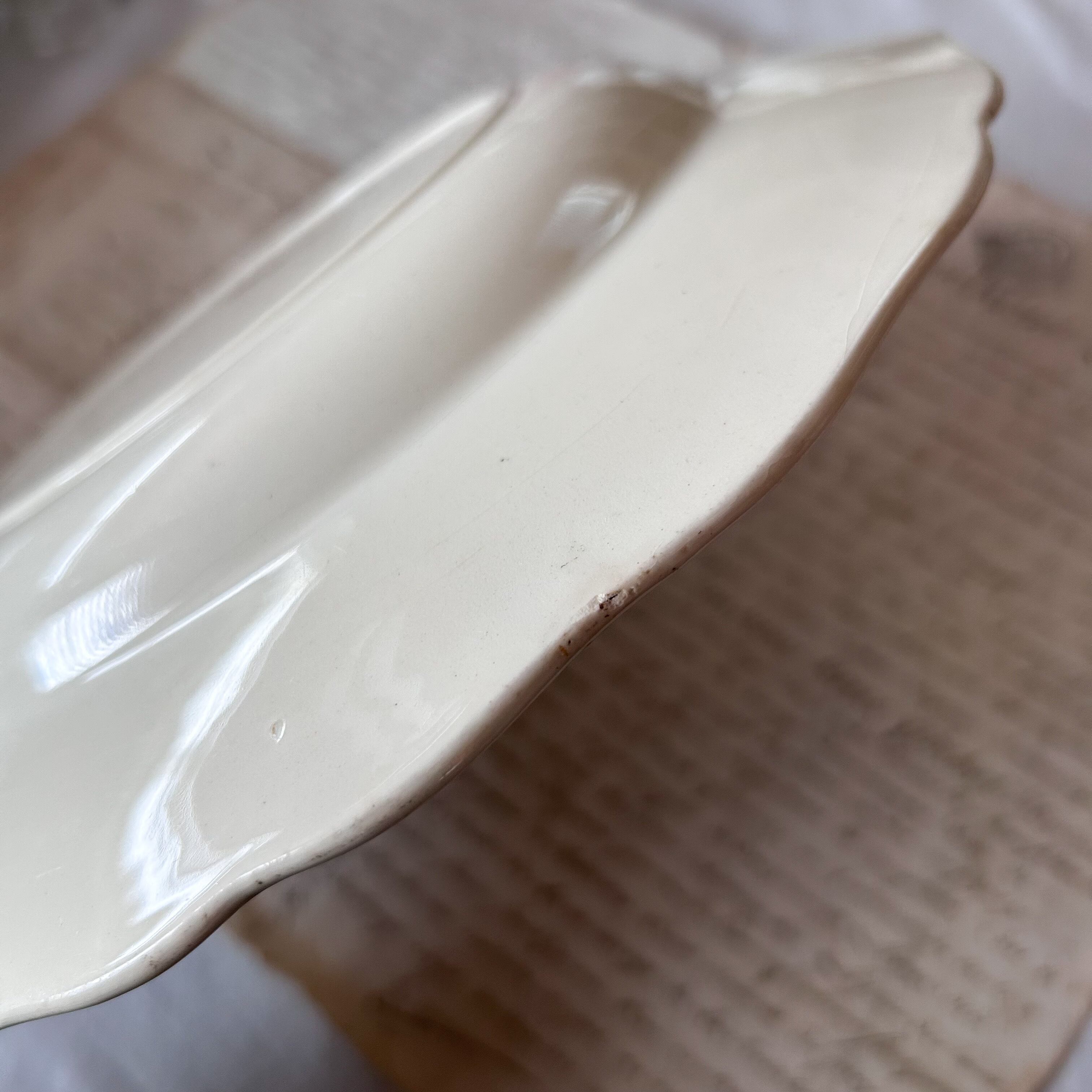 アンティーク サルグミンヌ FONTANGES 深皿 プレート 23cm 140 FONTANGE 大きな深皿 サラディエ / Sarreguemines サルグミンヌ 深皿