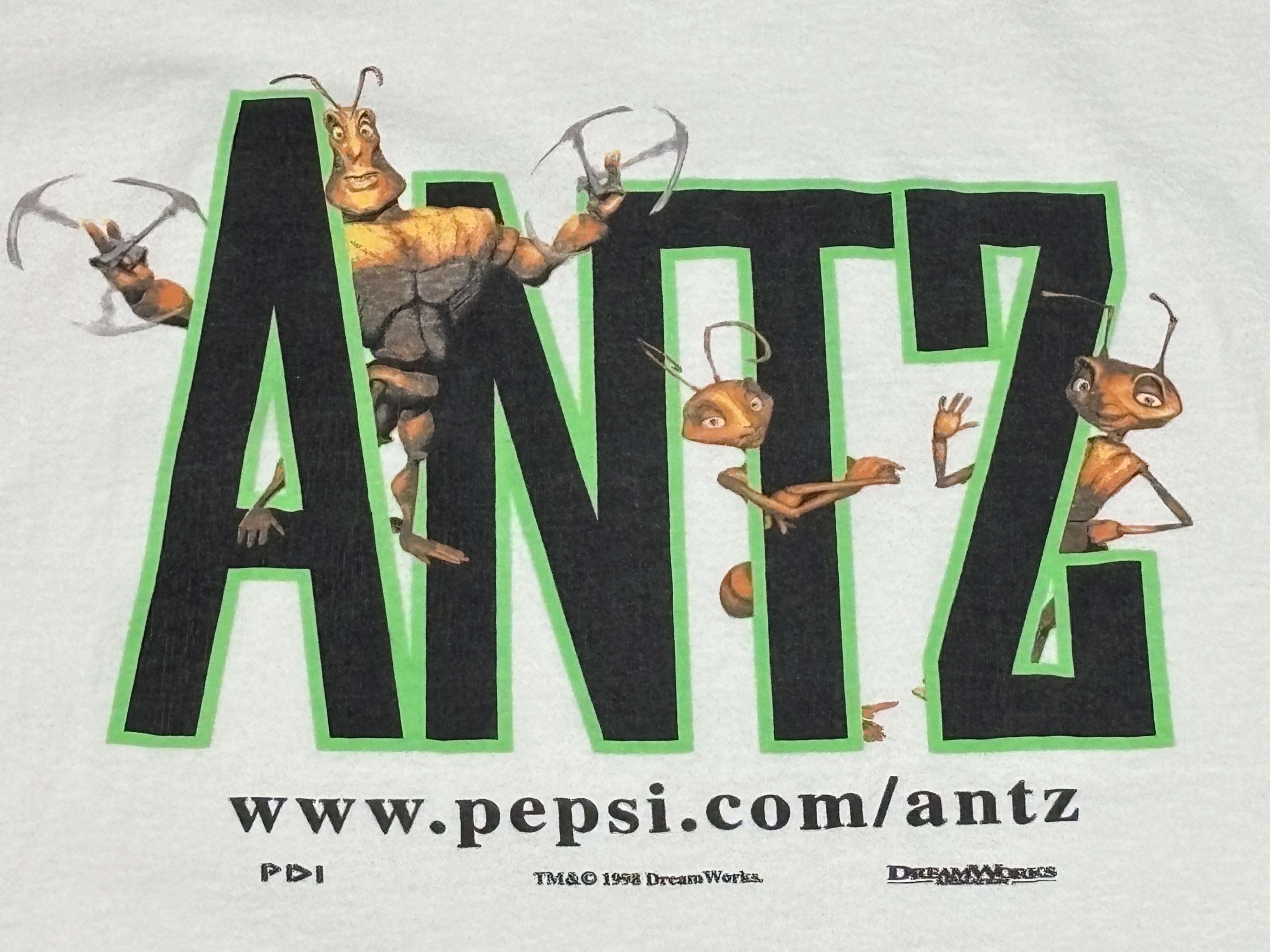 90's ANTZ DreamWorks Movie GLDAN XL T-Shirt ©️1998 アンツ