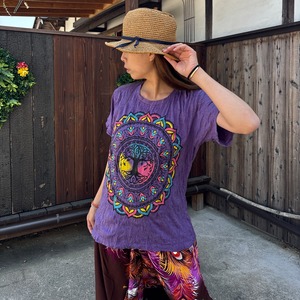 エスニックゆったりティシャツ