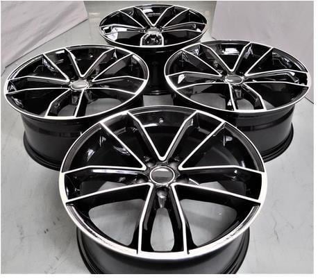 19インチ Black ホイール ( 4本セット ) アウディ A4 A5 A6 A7 A8 S4