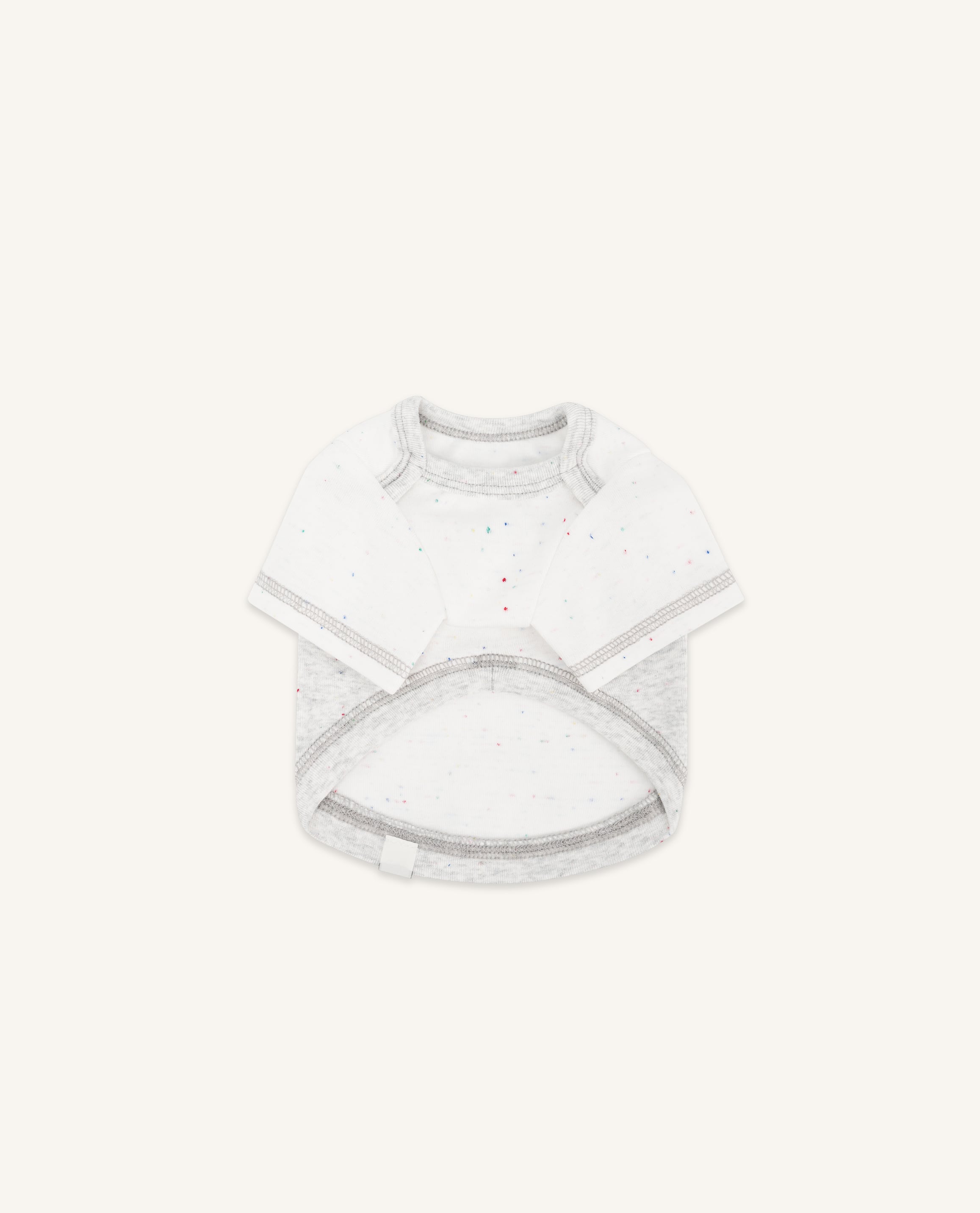 予約【seoru】Oat nep T-shirt [White melange Gray]