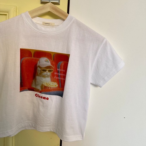 〘予約〙nightbebe / Movie Cat Short Sleeve T