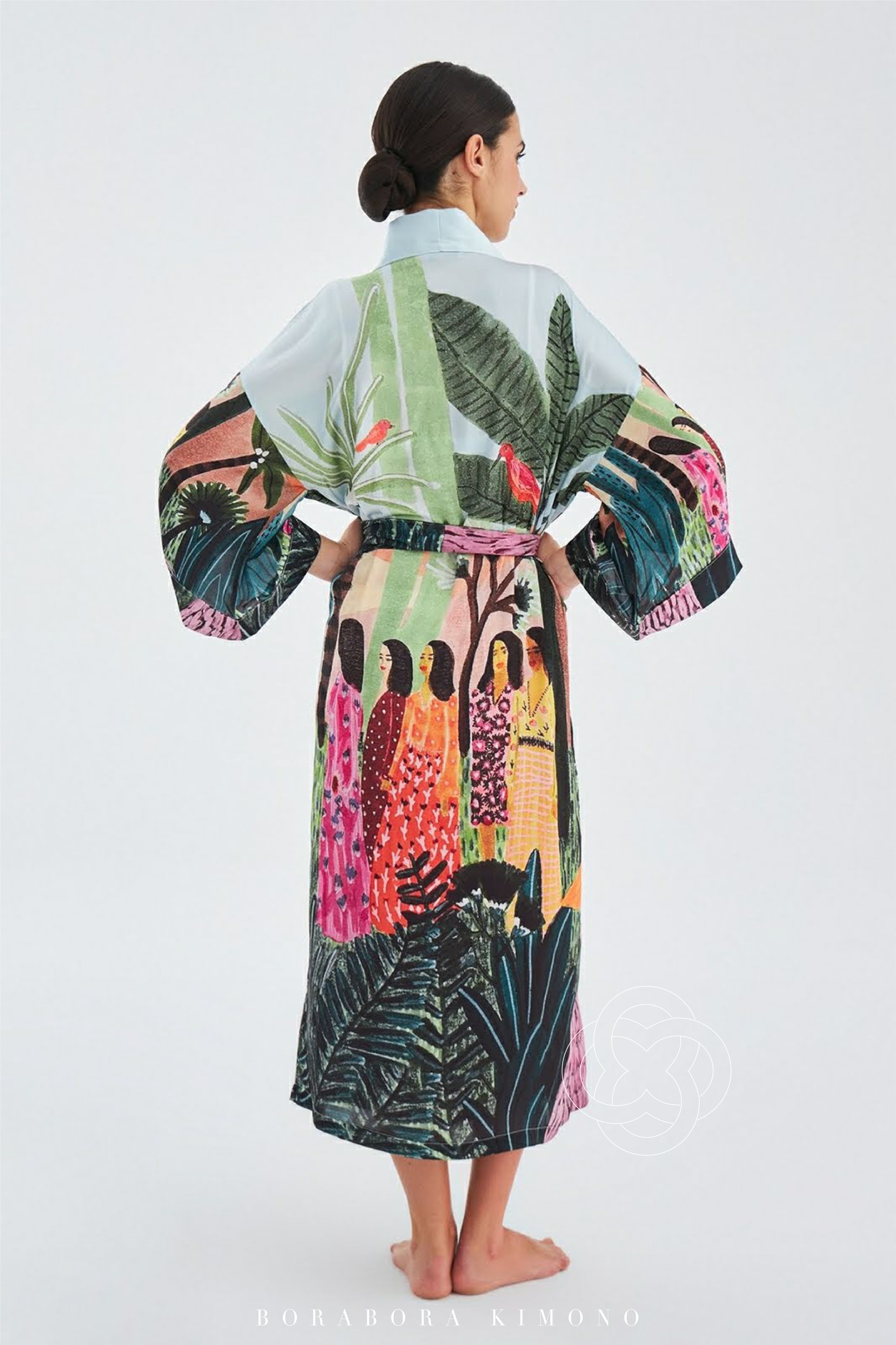 BORABORA KIMONO ボラボラマキシ丈キモノ | masumi