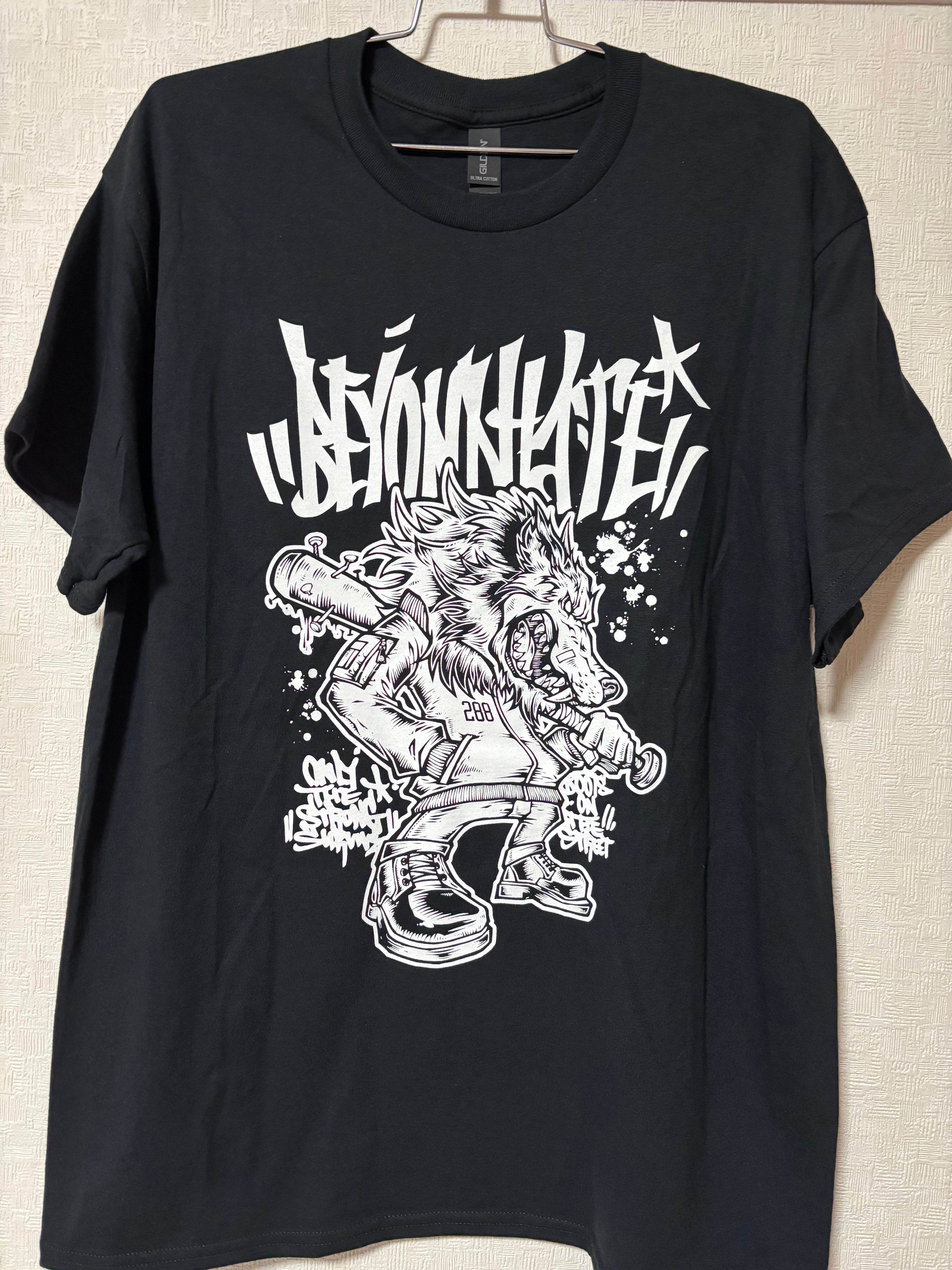 00s STUSSY × FUTURA/World Tour print Tee/L/ワールドツアープリントT