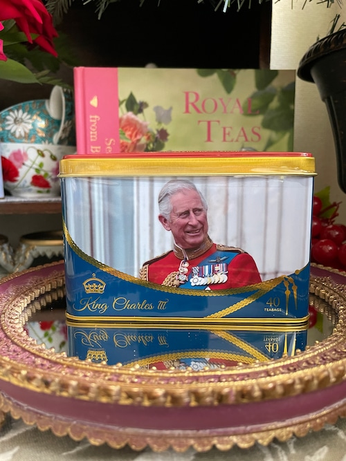 『New English teas』 チャールズ国王 戴冠記念缶 イングリッシュブレックファースト イギリス製の画像