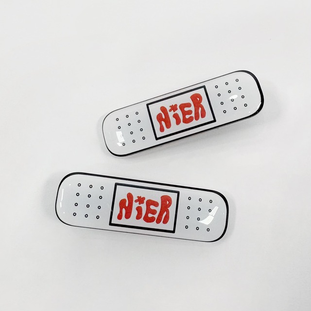オリジナルホワイト絆創膏クリップ【LOGO】2個セット