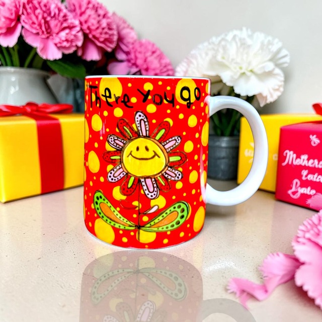 【母の日限定ラッピング付】pipi陶器マグカップ ほらねっ!!