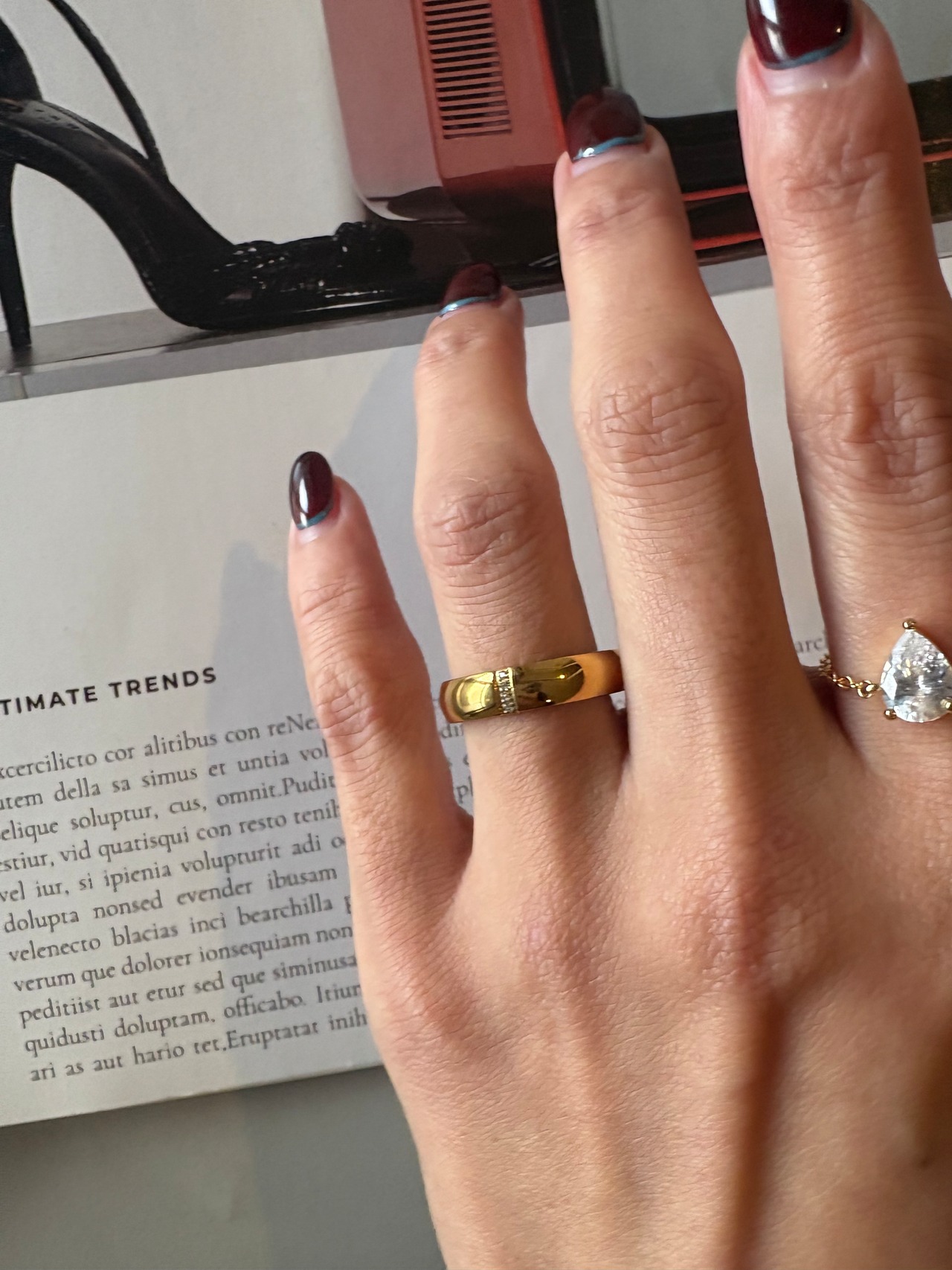 トリプルストーンワイドリング