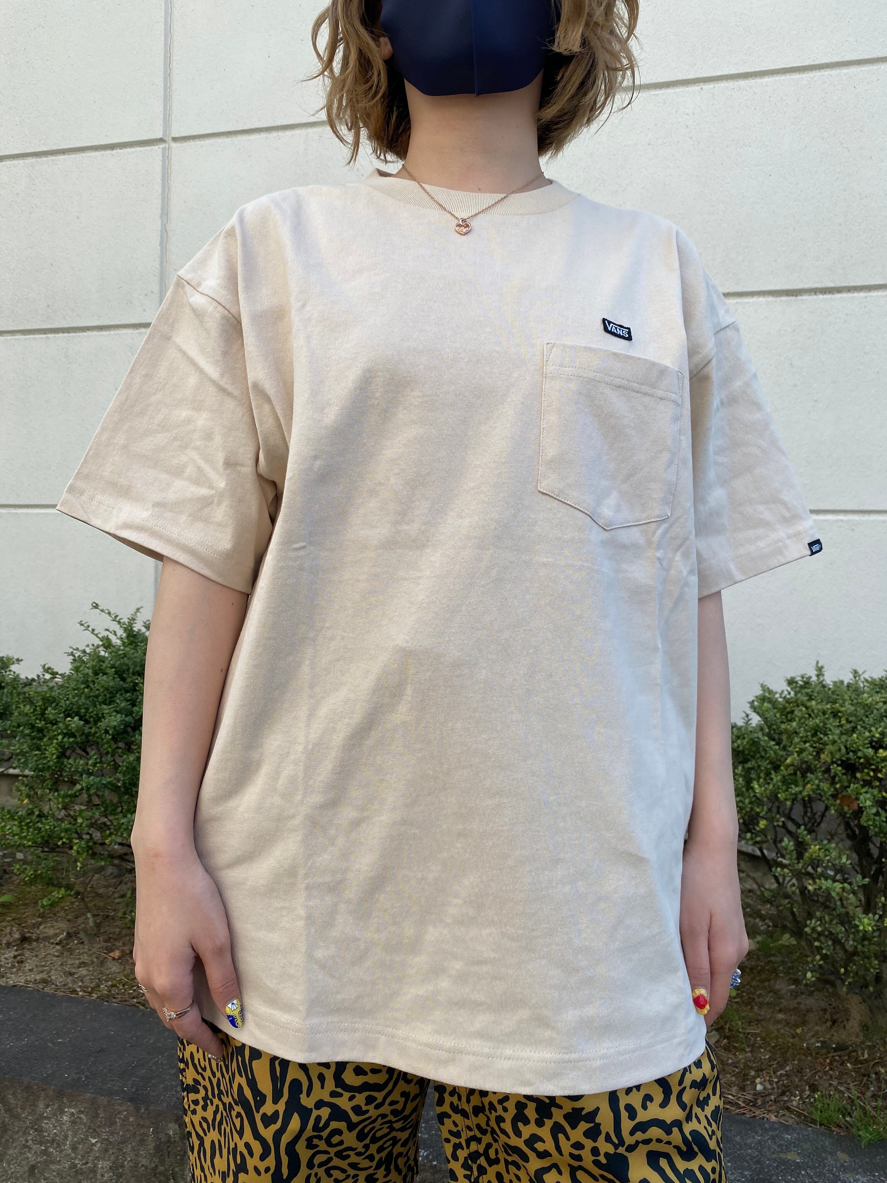 VANS (バンズ) M VANS BASIC POCKET S/S TEE Tシャツ 121H1010100 ベージュ