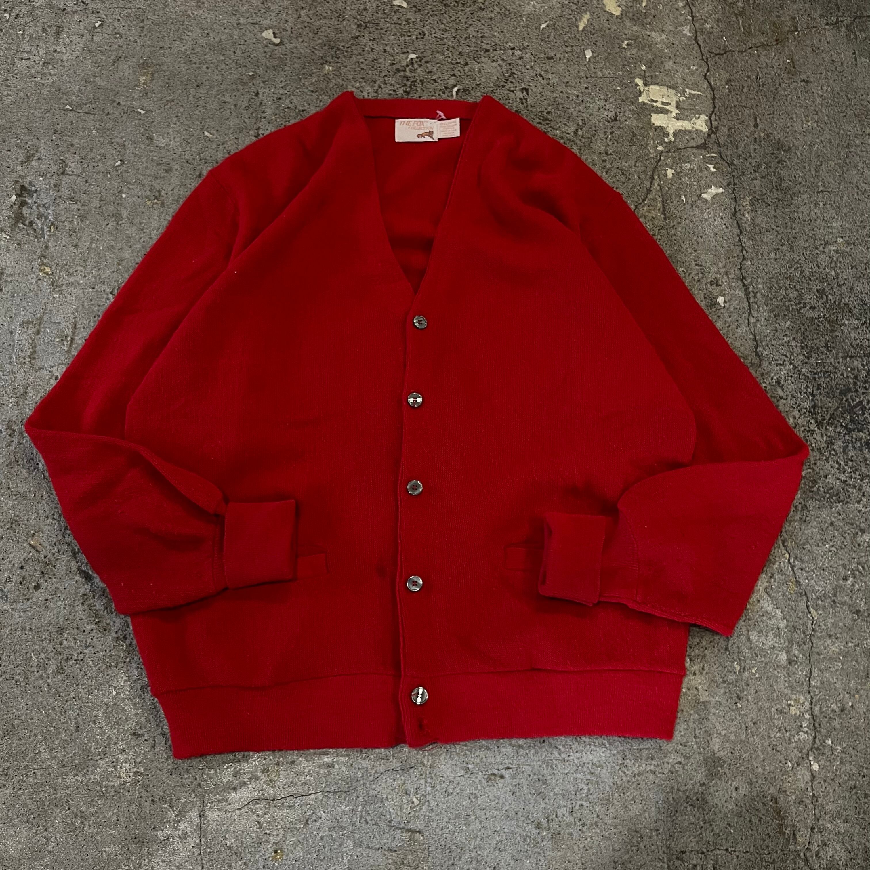 80s The FOX Collection Acryl cardigan(ポケ付) | What