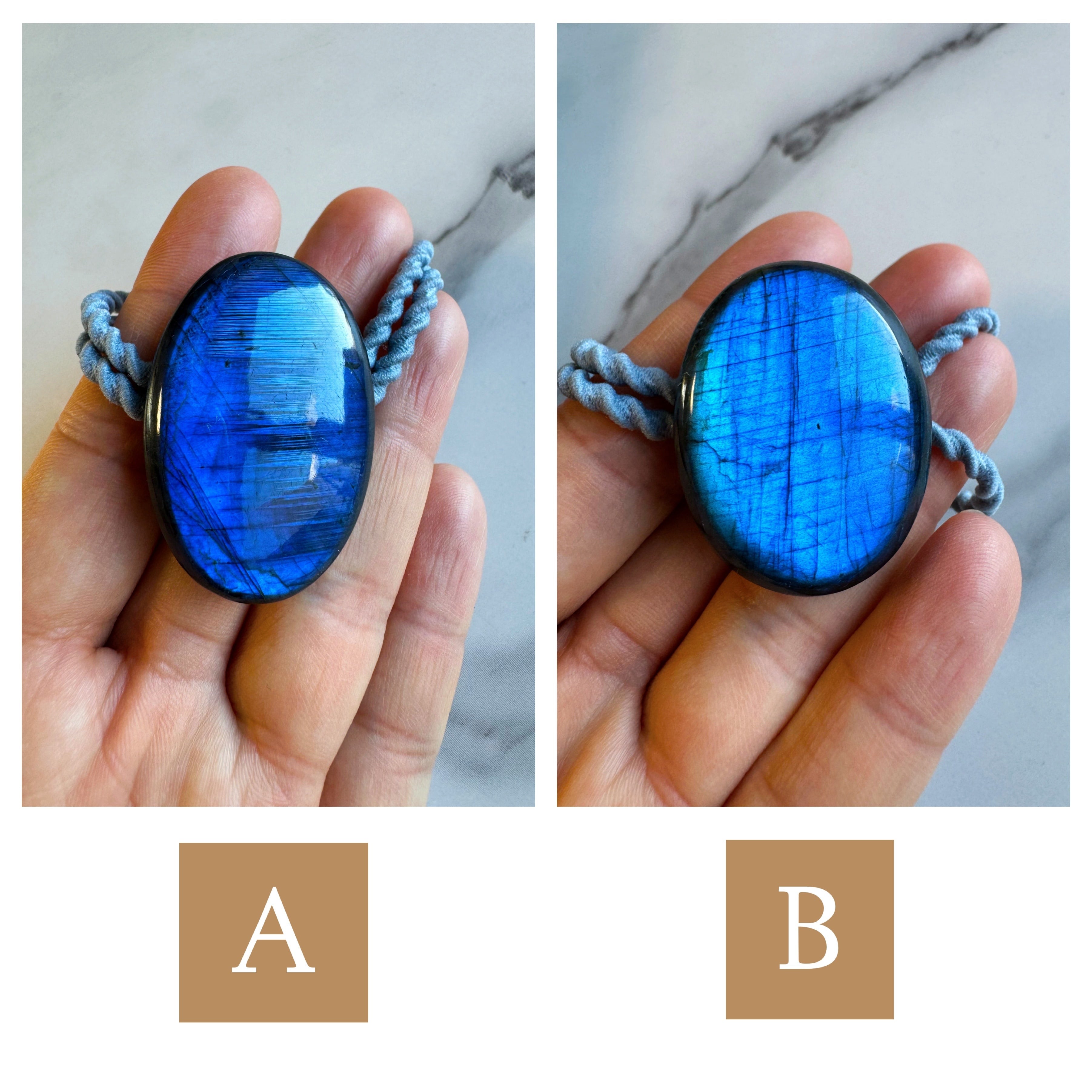 ラスカル様 写真確認出品 計20枚(13枚目、14枚目の写真) AAAAA Oval Labradorite hair accessory(マダガスカル産オーバル