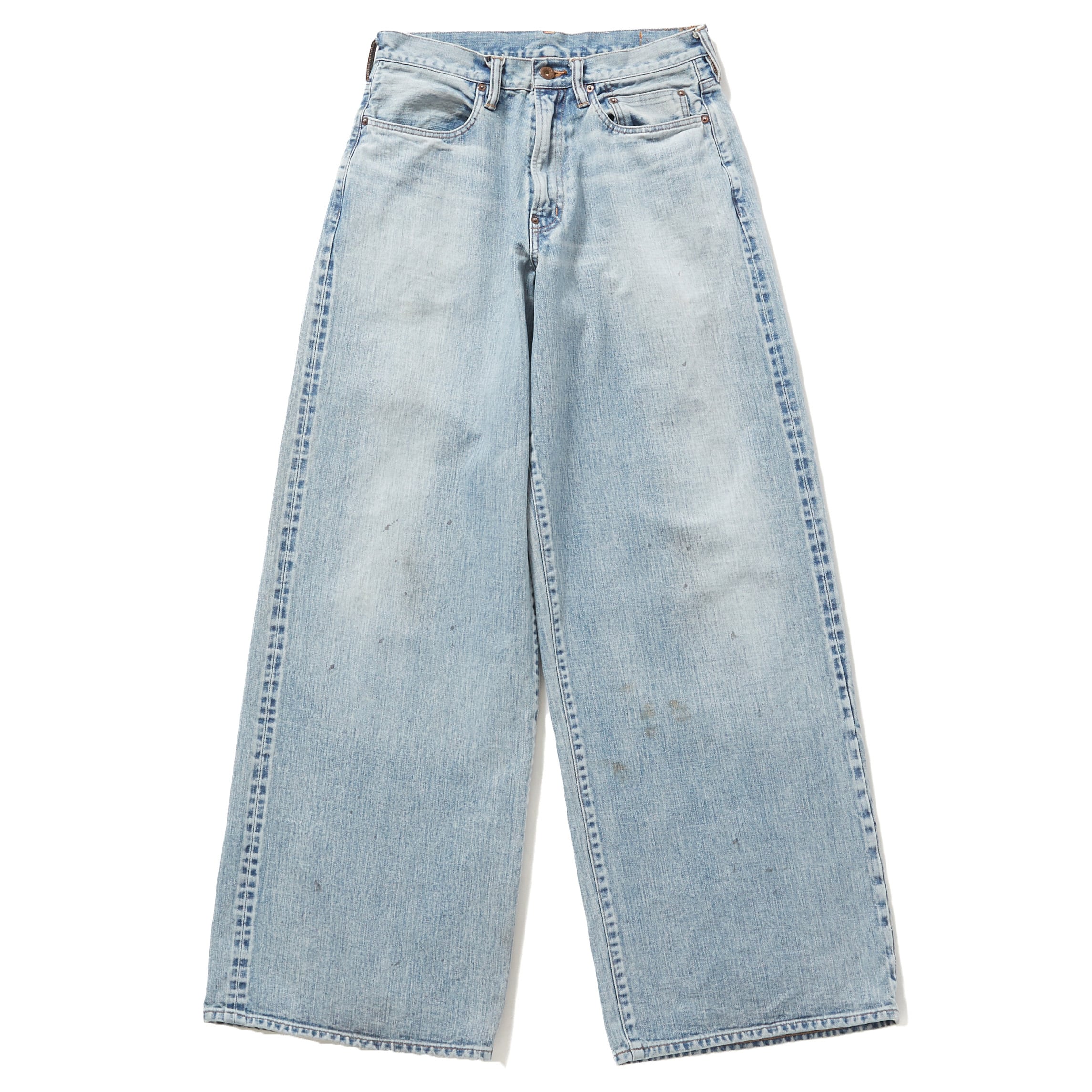 SUGARHILL 23AW FADED MODERN DENIM WIDE TROUSERS (Faded Indigo) | Moore