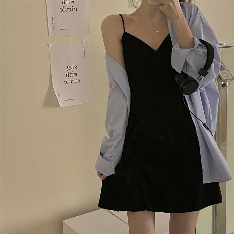 スリムドレス サマースカート スタンダード レトロ 夏物 萌量不足17867951258