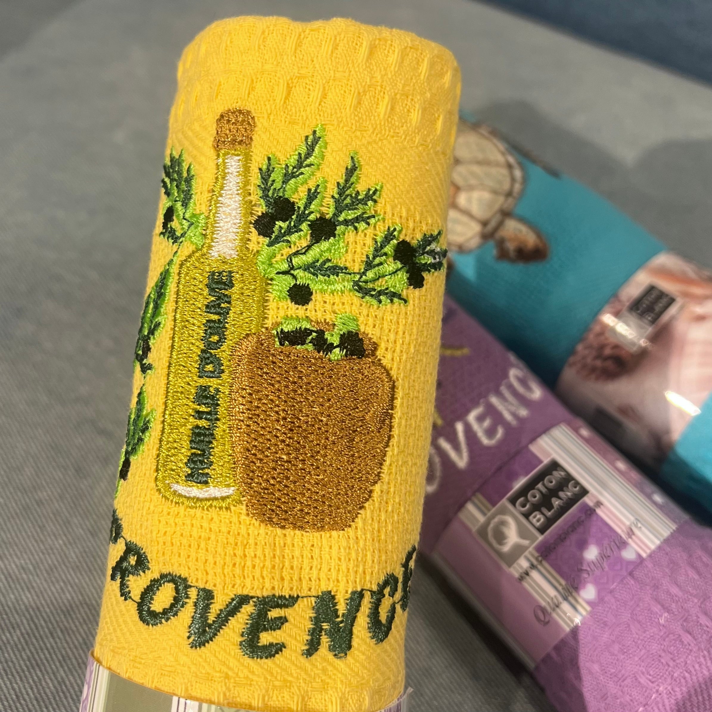 KOTON BLANC】南フランス,プロヴァンスの名産品が刺繍された大判
